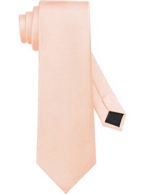 Men's Ties Solid Colour Peach Imported Twill Formal Neckties